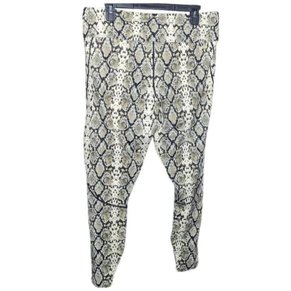 Alala Captain Ankle Leggings Tan Snake Print Size 1X - Picture 2 of 5